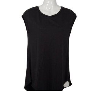ARITZIA WILFRED Anvers Split-Back Open-Back T-Shirt Black Size Small